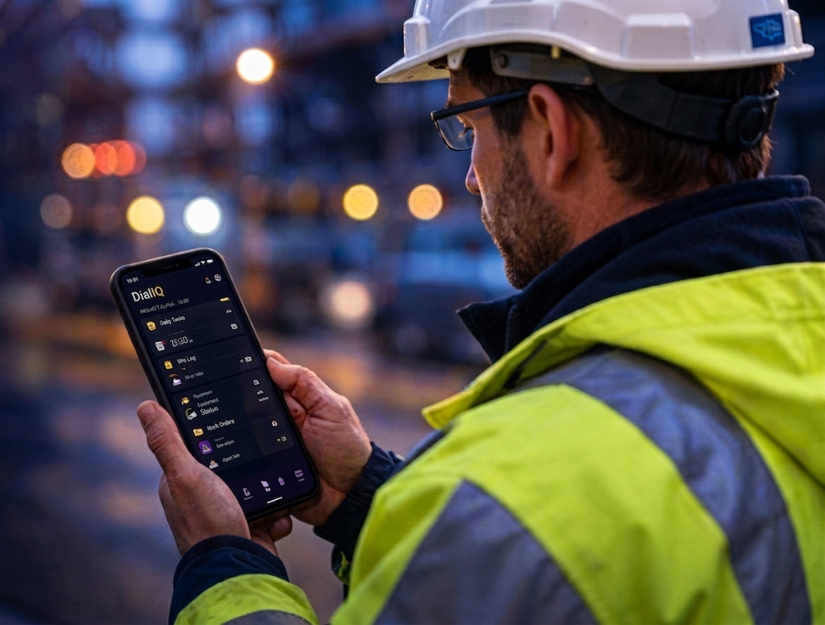 Field engineer using RoamCX